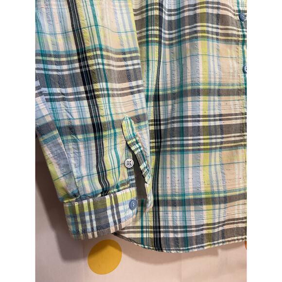 Christopher & Banks PXL Plaid Button Up Shirt - Picture 2 of 12